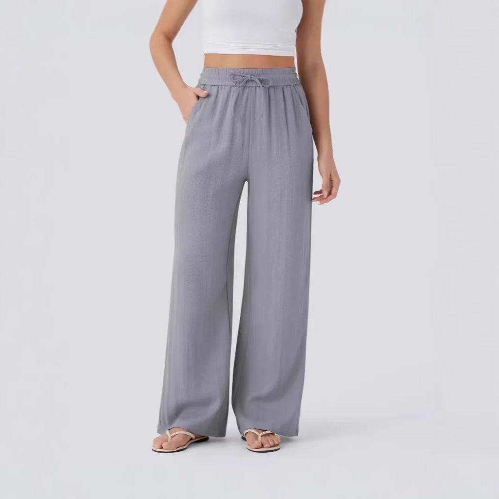High Waist Drawstring Pants