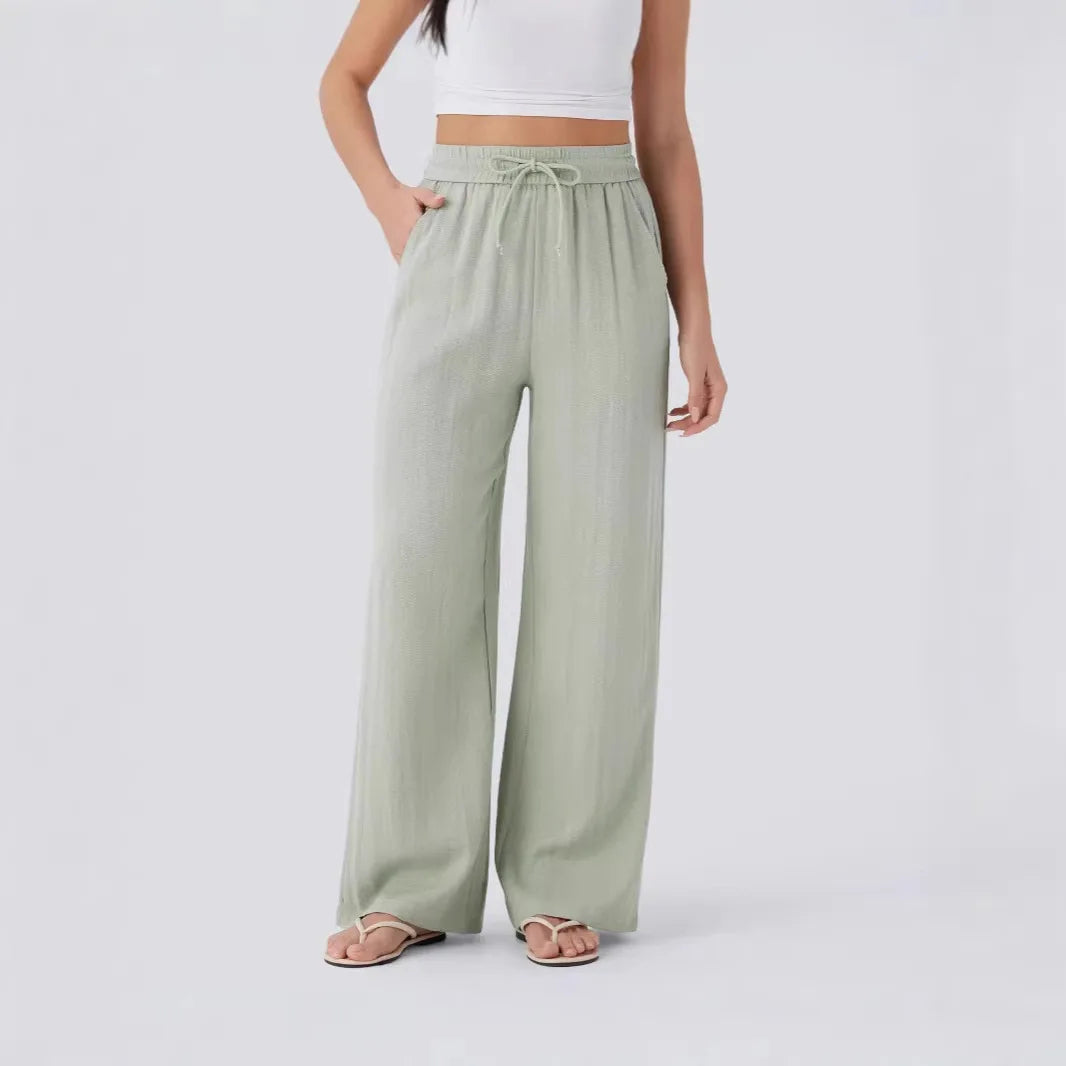High Waist Drawstring Pants