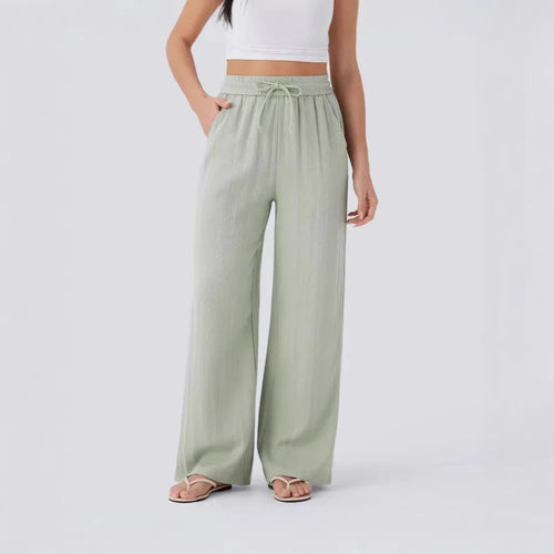 High Waist Drawstring Pants