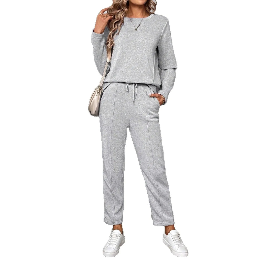 O-Neck Long Sleeved 2-Piece Set