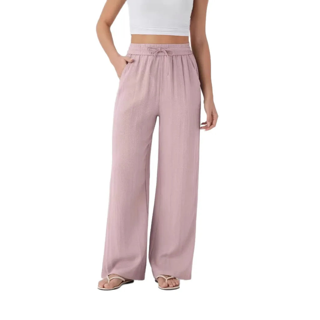 High Waist Drawstring Pants