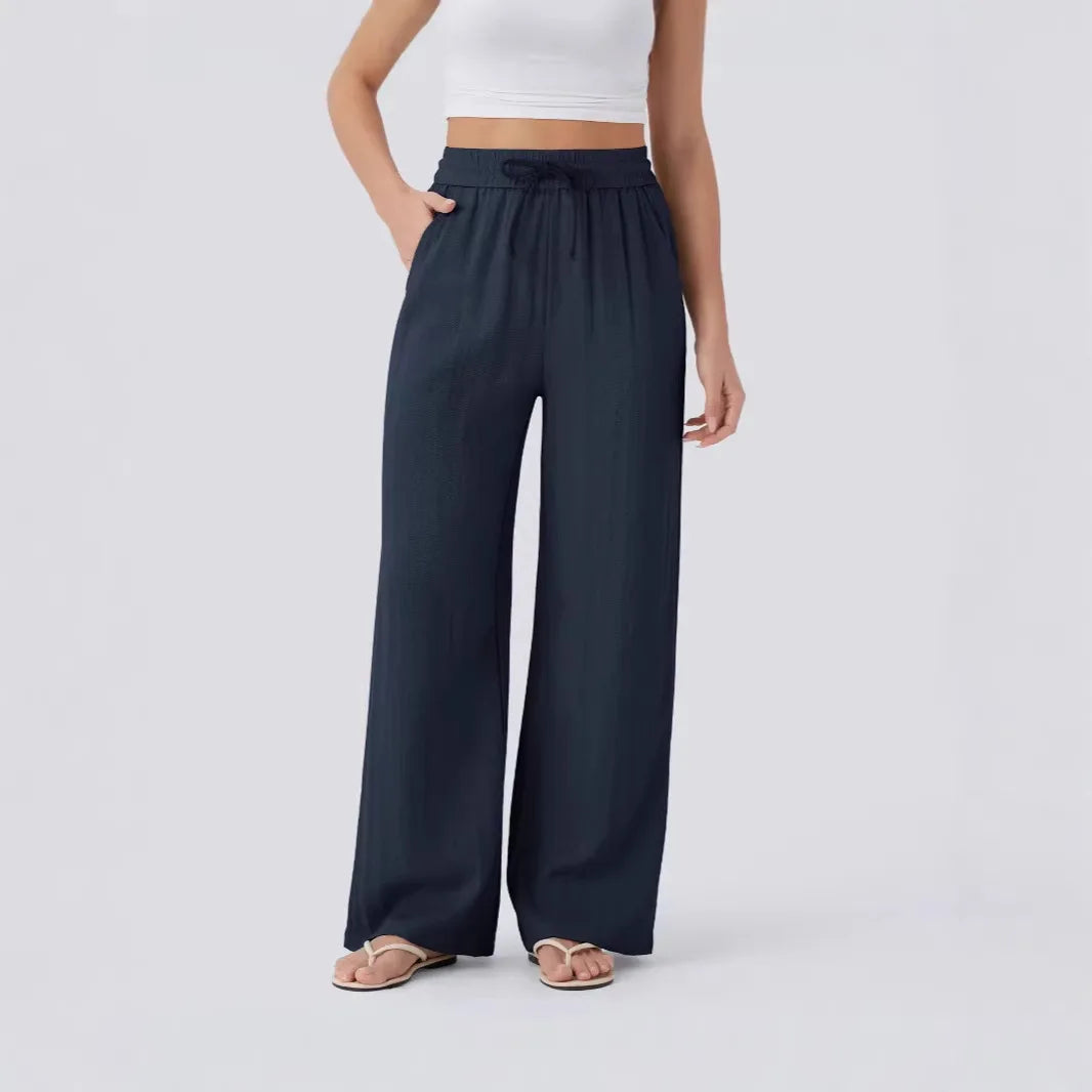 High Waist Drawstring Pants