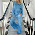 Women Two Piece Denim Set